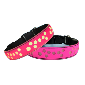 Collar LED para Mascotas Recargable por USB con Diseño de Huella de Perro 3D en Cinta de Poliéster y Goma Cómoda, Gran Venta - Product Image 1