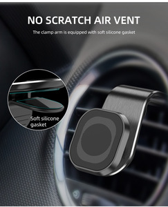 Magneti Super Potenti 360 ° <span class=keywords><strong>Supporto</strong></span> Magnetico Girevole a L in Alluminio per Telefono <span class=keywords><strong>Cellulare</strong></span>, Montaggio su Cruscotto o Bocchetta dell'Aria per Auto - Product Image 3