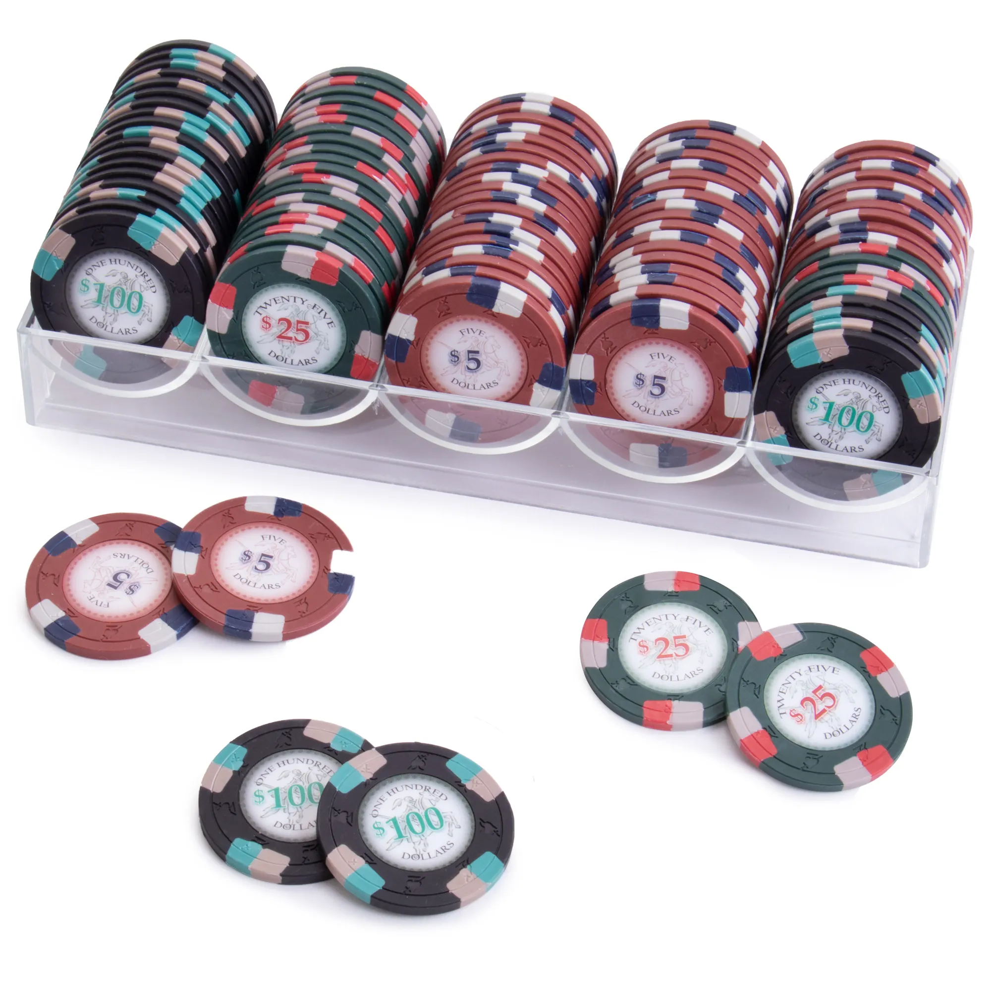Acryl Cash Players Chip Racks/Casino Poker Chip Rack Halter Acryl Tablett mit Deckel