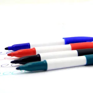 Four Colors Dry Erasable Dry Erase Marker With Clip