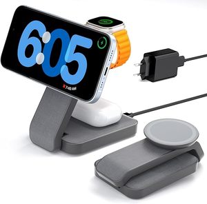 OEM <span class=keywords><strong>DOM</strong></span> 3 en 1 chargeur sans fil charge rapide pour téléphone pour montre pour écouteurs utilisé pour bureau chambre - Product Image 1