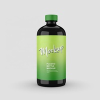 100ml gros bouchon à vis en plastique nouvelle bouteille maigre en érable bouteille de sirop contre la toux personnalisé PET Portable gel médecine transparente