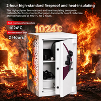 CEQSAFE EN-1143 Armoire de rangement en acier pour bureau, anti-perçage, coffre-fort domestique avec serrure à combinaison, meuble ignifuge pour rangement sécurisé