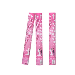 Cannone Spara Coriandoli Personalizzato a Forma di <span class=keywords><strong>Cuore</strong></span> Bianco con Effetto Fuochi d'Artificio per Matrimoni e Feste - Product Image 3