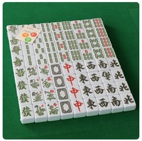 Jeu de Mahjong magnétique 50 mm, 108 tuiles vertes et violettes, pour table de jeu automatique 4 joueurs