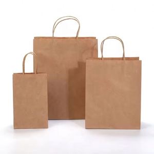 Custom Printed Brown Kraft Paper Shopping Bags Durable Handles Eco-Friendly Recycled Materials for Clothing Business Packaging - Product Image 6