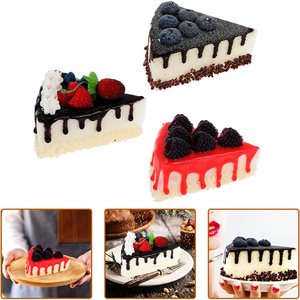 Modèle de gâteau factice en plastique écologique avec motif de fruits pour la décoration de fête de Thanksgiving - Product Image 2