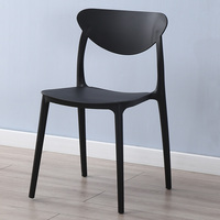 Chaises de salle à manger modernes en plastique pour l'approvisionnement transfrontalier, ensemble de chaises commerciales pour cafés et événements