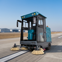 Balayeuse électrique compacte GIYO S2000 à conduite assurée, ultra-large avec une largeur de balayage de 2000 mm, pour une couverture de grande surface industrielle