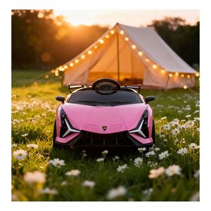 Auto Eléctrico para Niños, Diseño de Bordes Suaves, Construcción de Plástico Resistente, Reproductor de Música MP3, Resistente a Arañazos, 4 Ruedas - Product Image 2