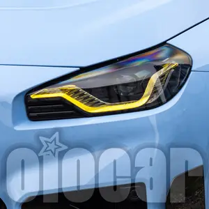 Oiomotores DRL LED Boards Luzes diurnas Amarelo Limão para BMW G87 M2 G42 2Series