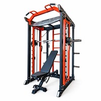 Station d'entraînement multifonctionnelle tout-en-un : Rack à squats, Smith Machine, Power Cage, équipement de gym à charge libre