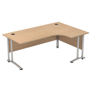 L hình dạng nhà nghiên cứu dài máy tính để bàn văn phòng máy tính bảng đơn giản hiện đại với ngăn kéo tủ lưu trữ - Product Image 2