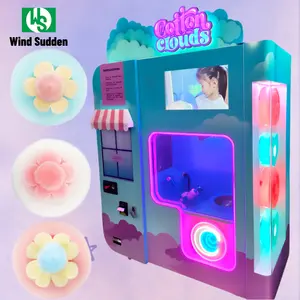 High Quality Guangdong Cotton Candy Machine Supplier Commercial Fully Automatic Cotton Candy Vending Machine