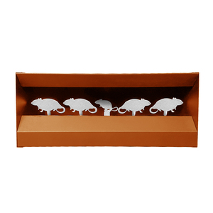 Cible de tir en forme de souris <span class=keywords><strong>Attrape</strong></span>-granulés Réinitialisation automatique Cible de tir en métal ar500 en acier - Product Image 3