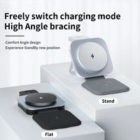 3 1 Flexible pour station de charge sans fil Type-C Port 15W pour écouteurs Microphone Smart Travel-friendly Magnetic Foldable