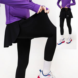 Short de jupe athlétique évacuant l'humidité en tissu doux au toucher direct d'usine pour le tennis utilisé par les femmes - Product Image 5