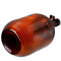 Décor à la maison bouteille de fermentation ambre Kombucha bière verre gallon cruche 4L grandes bouteilles en verre pour la fabrication du vin