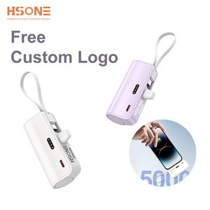 Cargador Portátil AD4012 con Cordón, Cable Tipo C Integrado, Carga Rápida de 22.5W, 5000mAh para Viajes y Uso Diario - Product Image 1