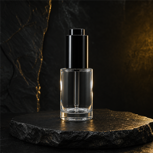 Custom Screen Printing Clear Glass Essential <b>Oil</b> Dropper <b>Bottle</b> Refillable Cosmetic Packaging <b>Bottle</b> - Product Image 2