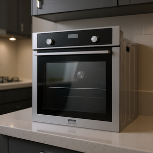 Four à micro-ondes électrique Vevor, 24 pouces, 2,68 pieds cubes, encastrable, 9 fonctions, acier inoxydable, usage domestique - Product Image 2