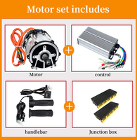 550W-1800W Tricycle électrique de haute qualité Dc moteur différentiel Dc moteur sans balais 48V 60V 72V moteur d'entraînement moyen