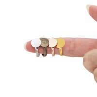 Anneaux de mode pour hommes en acier allié en gros, bijoux tendance populaires, cadeau, anneau vierge pour bricolage, accessoire