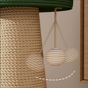 Novedoso Rascador para Gatos Vertical de Papel con Forma de Hongo, de 4 Niveles, Calidad Premium, Duradero, Juguete Interactivo para Gatos - Product Image 3