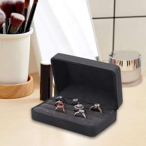 Portagioie portagioie portagioie in pelle sintetica da donna Organizer per anelli multipli - Product Image 2