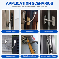 Protector de Cable para Cerradura Inteligente, de Metal Resistente, Impermeable, Diseño Anti-Corte, Longitud Ajustable