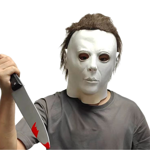 Masque <span class=keywords><strong>de</strong></span> costume <span class=keywords><strong>Michael</strong></span> <span class=keywords><strong>Myers</strong></span> Cyou 1978, masque d'horreur, tueur sanglant, démon, latex, peinture pulvérisée, casque, carnaval, mascarade, fête d'Halloween - Product Image 1