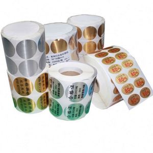 สติกเกอร์กันน้ำ PVC แบบกำหนดเองพร้อมโลโก้สีแดงจากโรงงานกวางโจว - สำหรับการโฆษณาขายส่ง - Product Image 1