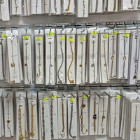 Lot de Bracelets en Acier Inoxydable Doré, Étanche et Inaltérable, Vente en Gros pour Mariages