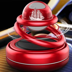 Ambientador Creativo <span class=keywords><strong>de</strong></span> Doble Anillo con Levitación, Perfume Sólido para Coche, Energía Solar, Aromaterapia, <span class=keywords><strong>Purificador</strong></span> <span class=keywords><strong>de</strong></span> <span class=keywords><strong>Aire</strong></span> Hecho <span class=keywords><strong>de</strong></span> Metal - Product Image 5