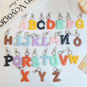 Nouveaux porte-clés et mini sacs en cuir PU imprimés UV avec lettres pour femmes, grande taille, haute qualité - Product Image 1