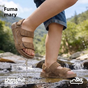 Sandalias Infantiles Happiness Mary Boken Wind Home, Sandalias de Playa Retro de Color Sólido, Medianas y Grandes, para Verano y Exteriores - Product Image 1