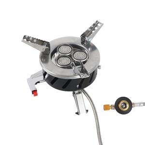 Estufa de Gas Portátil 005B Color Café, Estufa de Camping para Exteriores con Dispositivo de Encendido, Tipo Dividido, Alta Potencia, Cinco Estrellas - Product Image 3