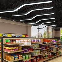 Lámpara Colgante LED para Gimnasio, Supermercado, Centro Comercial, Estilo Industrial, Forma Creativa, Cibercafé, Estudio de Danza, Luz Especial