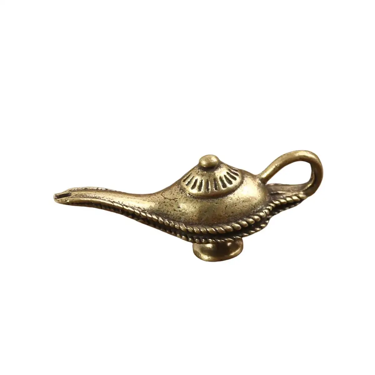 Commercio all'ingrosso artigianato in metallo ornamento artigianato lampada di Aladdin ciondolo chiave in metallo