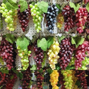 23cm de haut Simulation <span class=keywords><strong>Fruit</strong></span> Grappe de raisin Pendentif Maison Hôtel Décoration Ornement Carton Paquet Plante Décoratif Revêtement Artificiel - Product Image 6