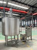 Fermenteur de thé Kombucha à dessus ouvert avec machine à brasser automatique Capacité de 500L Réservoir de stockage Tailles disponibles 50L 200L 300L 400L