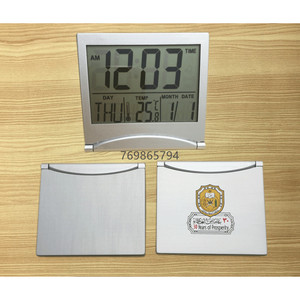 Electronic Digital <b>Desk</b> Clock With Date Temperature Display <b>Large</b> Screen Rectangular Shape Backlight Feature - Product Image 2