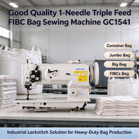 Machine à coudre pour sacs FIBC à aiguille simple et triple alimentation de haute qualité GC1541 (Juki DNU-1541)