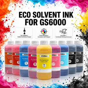 Tinta Ecológica de Bajo Olor y Color Estable, 1000 ml, 8 Colores para Epson GS6000, para Impresión de Gran Formato en Banners para Exteriores - Product Image 1