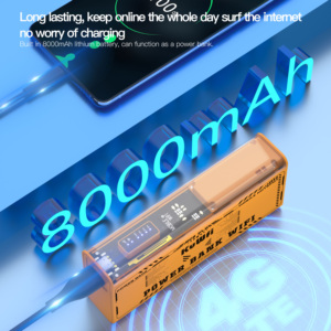 Kuwfi Mc8 Cộng Với 8000MAh Pin Ngân Hàng Điện Mini 4G Router 150Mbps 2.4G Làm Việc Thời Gian Dài Điện Thoại Di Động 4G Túi Wifi Router Với Sim Thẻ - Product Image 5