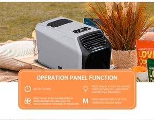 En gros 8000Btu bas décibel extérieur Camping pique-nique Mini Air-conditioning110v 220v AC 48V DC Mini <span class=keywords><strong>climatiseur</strong></span> portable - Product Image 5