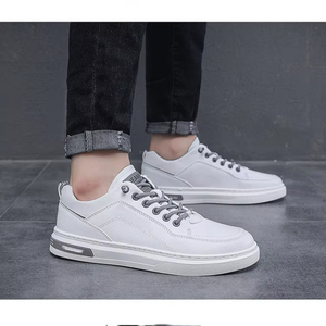 Zapatos de Cuero Informales para Hombre, Calzado Deportivo de Moda Coreana a Juego, Color Blanco Pequeño, Primavera, Novedad - Product Image 3