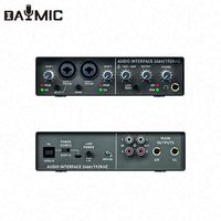 DAYMIC AS-Q24-C02K1 Vente en gros Q24 Pro Carte son portable USB pour studio d'enregistrement, microphone Phantom 48V, mixeur audio stéréo