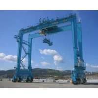 Grue à conteneurs RTG de marque YUFEI avec moteur de portique, roulement et boîte de vitesses, conçue avec précision