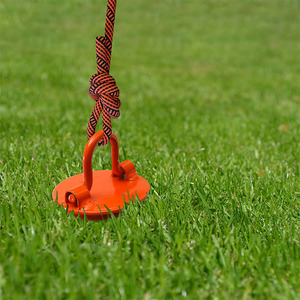 Tie-Thăng Trầm Tethering Con Chó Nhiệm Vụ Nặng Nề Trampoline Căn Cứ Neo Ngoài Trời Gấp Thép Vòng Xoắn Ốc Mặt Đất Neo Cổ Phần 10 inch - Product Image 3